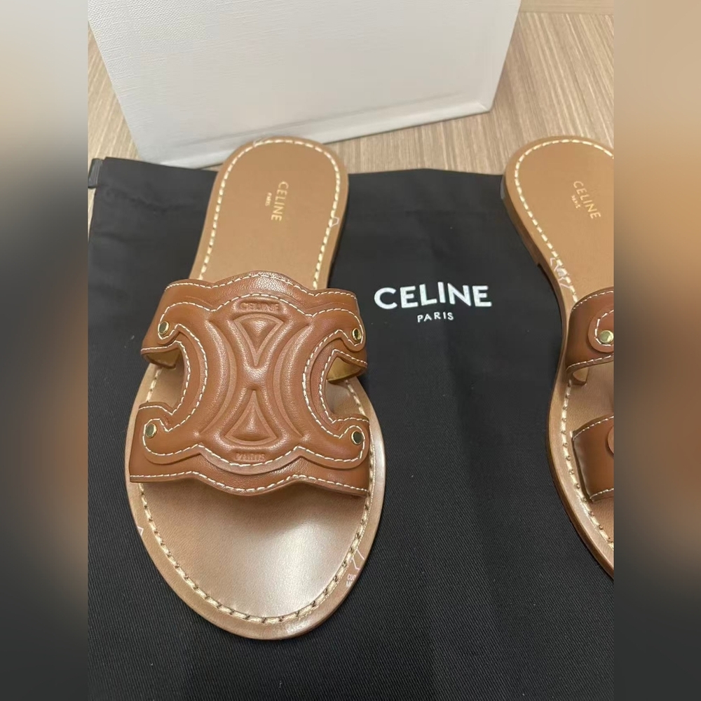 Celine Triomphe Slide Sandals - Picture 7 of 7